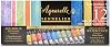Sennelier French Artists Watercolor Set, 10ml Tubes, 12-Color Iridescent Tin Set
