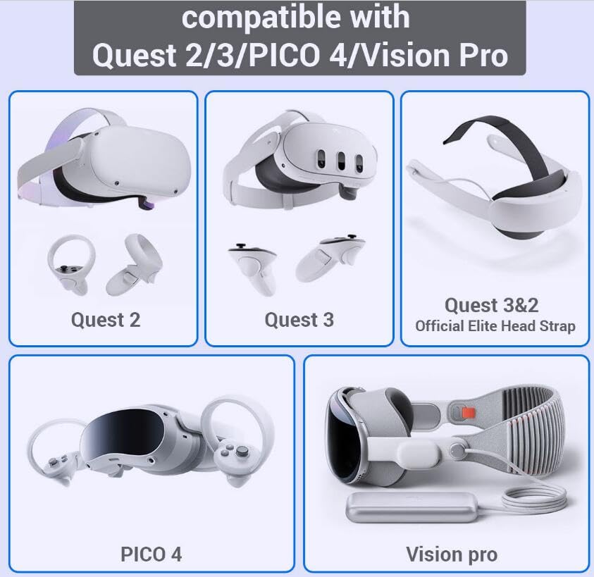Amazon | Vision Pro 収納ケース Vision Pro/Meta Quest 3/Quest 2