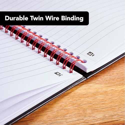 Miniatura 4 de Black n Red Book Wirebound 90gsm Ruled and Perforated 140 Pages A4 Ref B79019 Pack of 5 A5