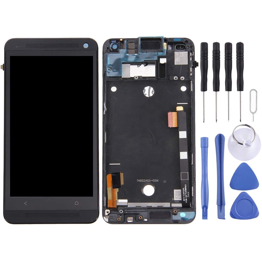 MDYHMC CLBN AYC LCD Display + Touch Panel with Frame for HTC One M7 / 801e(Black) (Color : Blue)