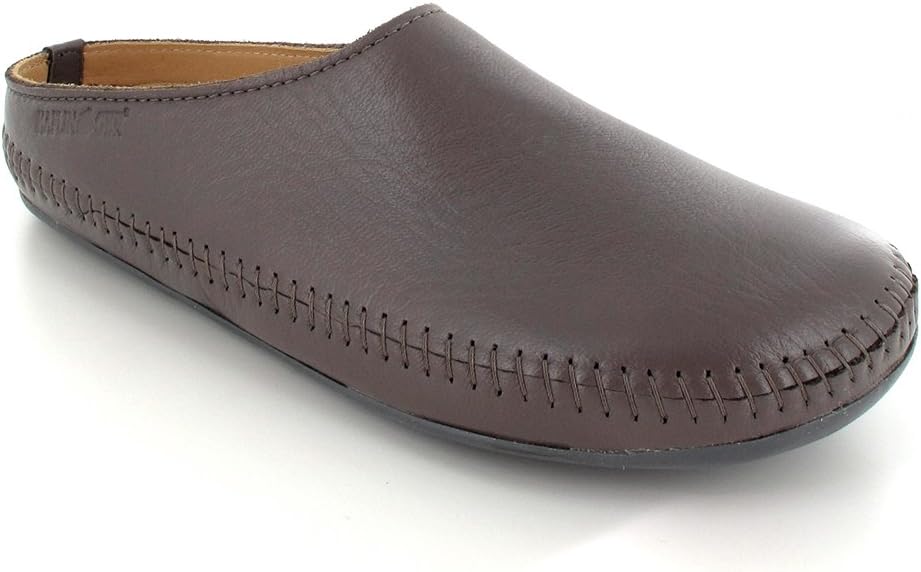 HAFLINGER Leather Slipper | P-Loft, Grey