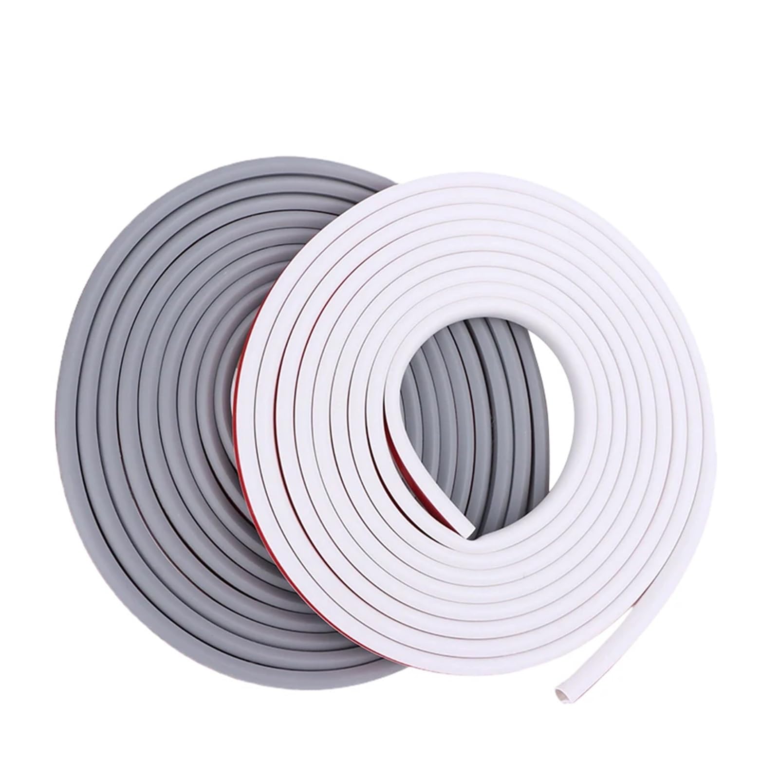 Canalina Passacavi Guaine di copertura for cavi da pavimento in PVC 3/5 metri Protezioni for flessibili for condutture elettriche Spegnicavi autoadesivi(5M Curved white)