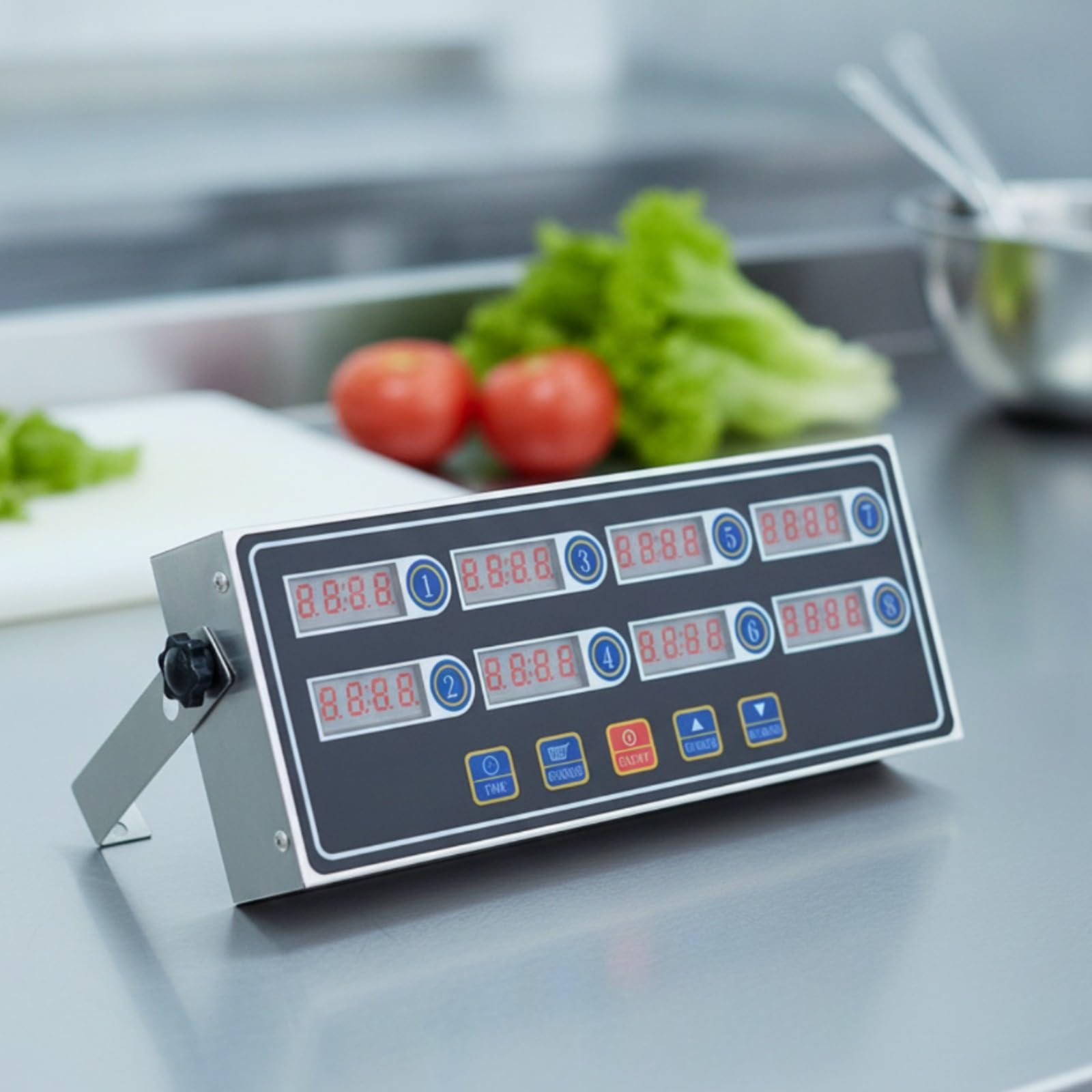 Qianly Temporizzatore Digitale con Display | Staffa di Regolazione Dell'angolo, Timer da con Posteriore, Commerciale, Timer Professionale da