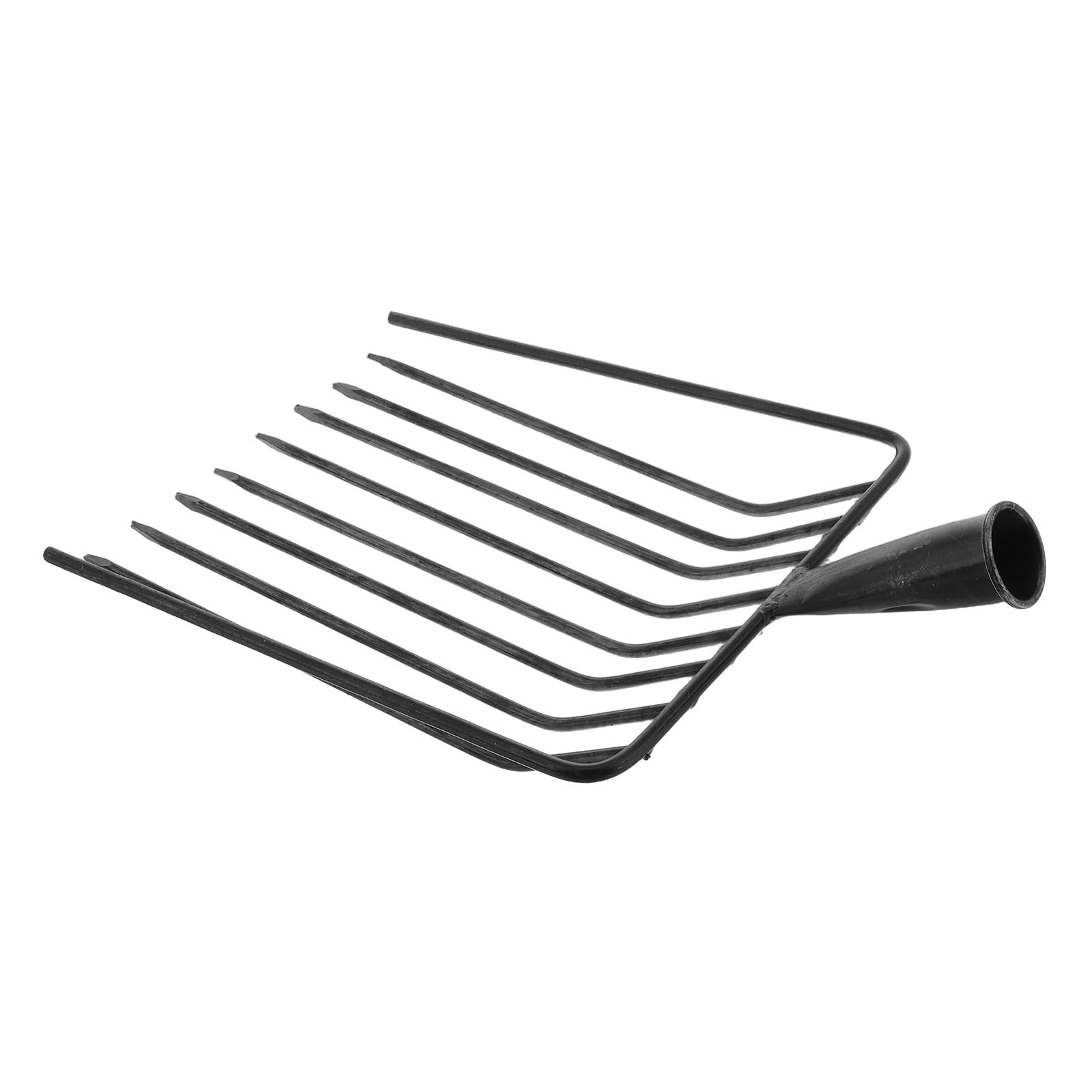 Didiseaon Testa Forca per Letame in Acciaio Resistente, Accessorio Utensile da Giardino Manuale Multifunzione per Diserbo e Allentamento Terreno, per Manutenzione Prato e Coltivazione