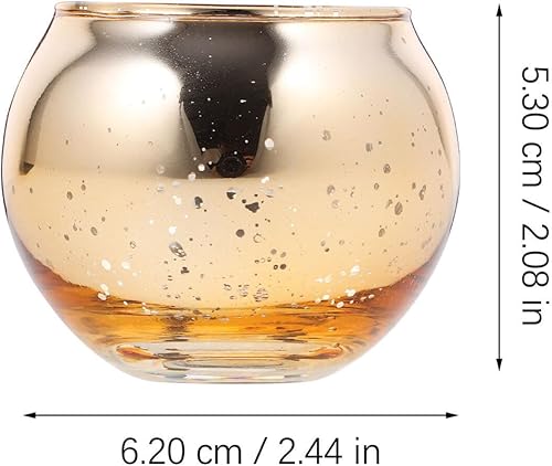 Miniatura 4 de HOMSFOU Portavelas de cristal, 12 piezas de soportes vacíos para velas en tarro de vela votiva, candelabro, mesa de Navidad, centro de mesa para el
