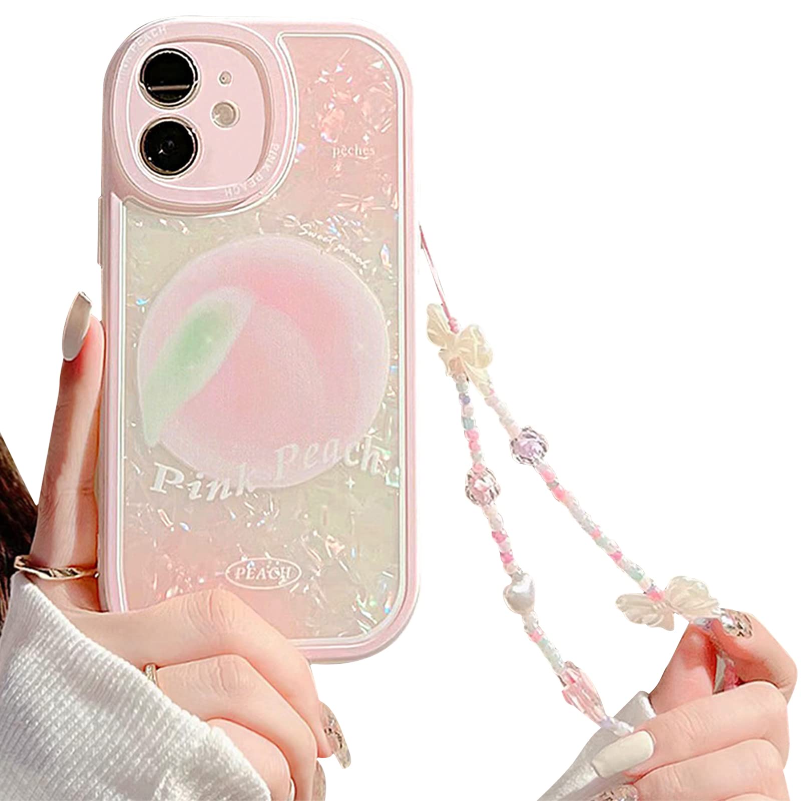 NITITOP Coque compatible avec iPhone 12 Pro Max, animal mignon transparent de dessin animé avec