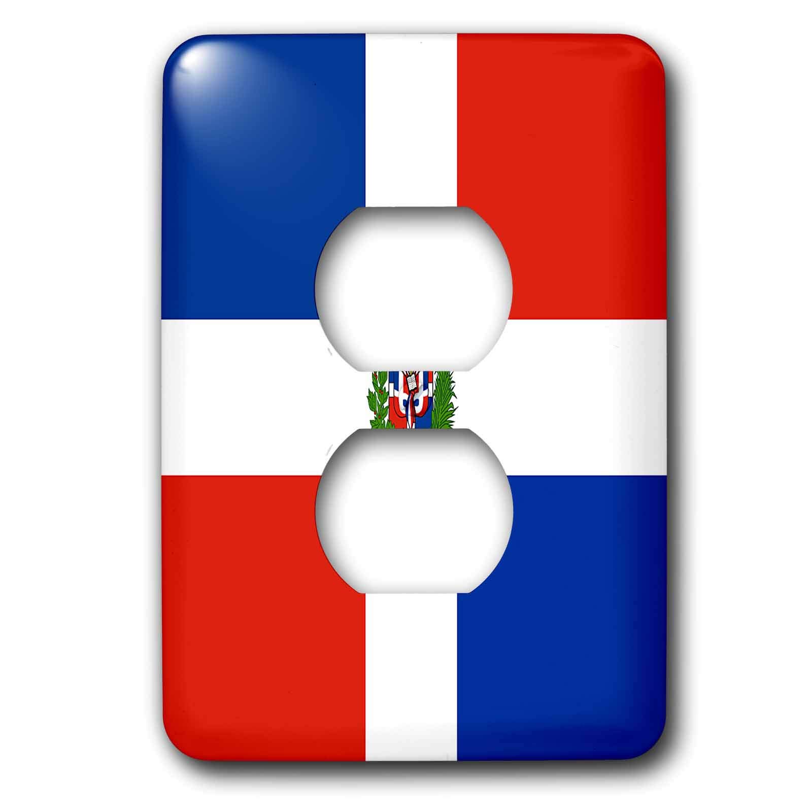 Drapeau Dominicain 2 prises 3dRose lsp_28241_6 plaque interrupteur