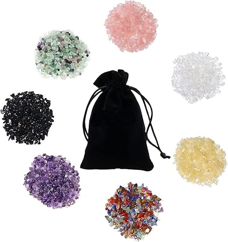 Miniatura 5 de Piedras de cristal trituradas de lapislázuli natural, 0.276-0.354in, cristales curativos pulidos de cristal curativo de reiki, para hacer joyas para