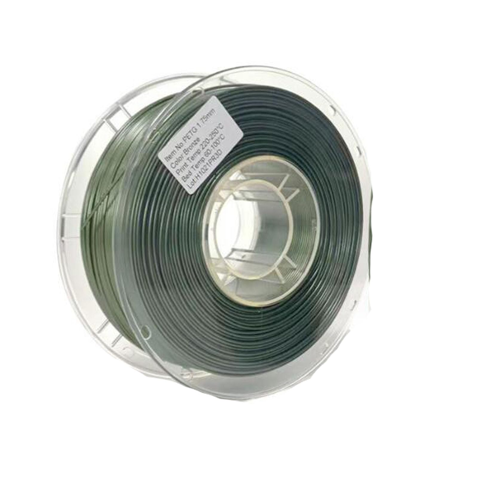 PETG 3D-Filament, 1,75 mm +/- 0,03, kg Spule, mehrfarbig, hohe Zähigkeit gilt für(Bronze)