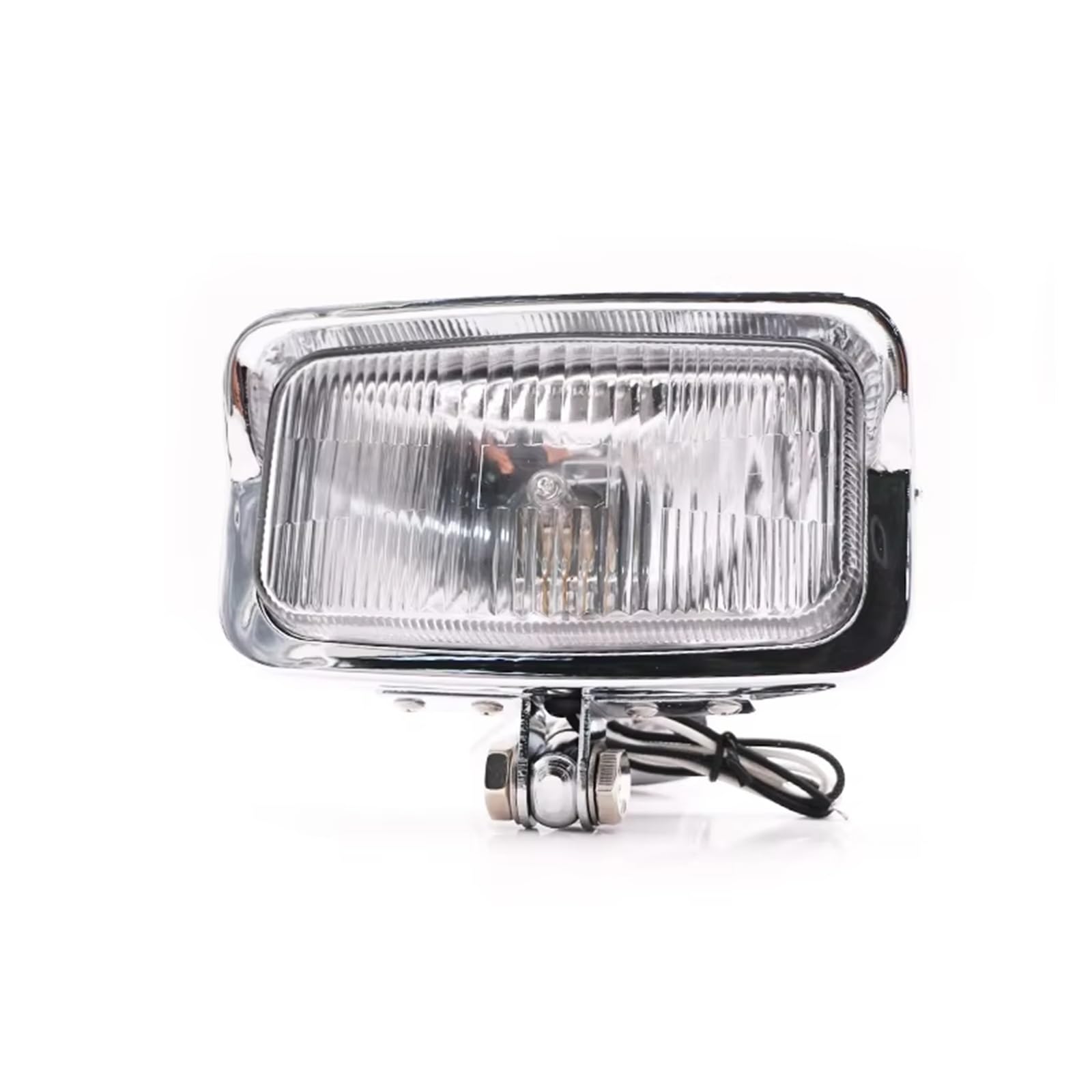 Phare Avant Moto Phare Avant Carré Universel 12 V pour Café pour Racer pour Cruiser pour Chopper Scooter Old School LED Phares Avant
