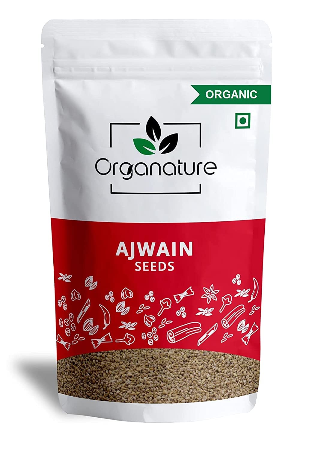 Organature Organic Fresh Whole Ajwain Seeds | Carom Seeds | Ajamo | Bishop's Weed Pack of - (350 Grams)