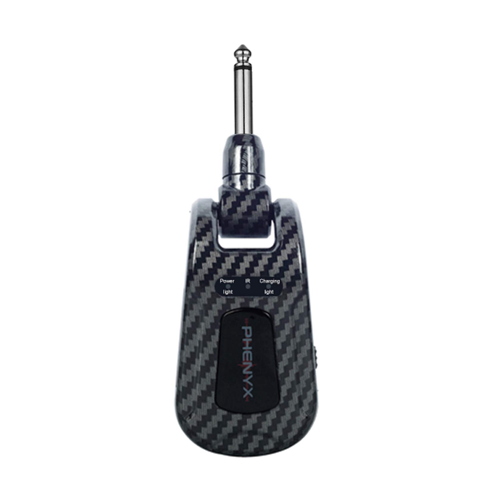 Phenyx ProRechargeable PTG-11 Guitar Transmitter, UHF Design with Professional True Diversity, 100 Selectable Frequencies, No Latency, 165ft Coverage