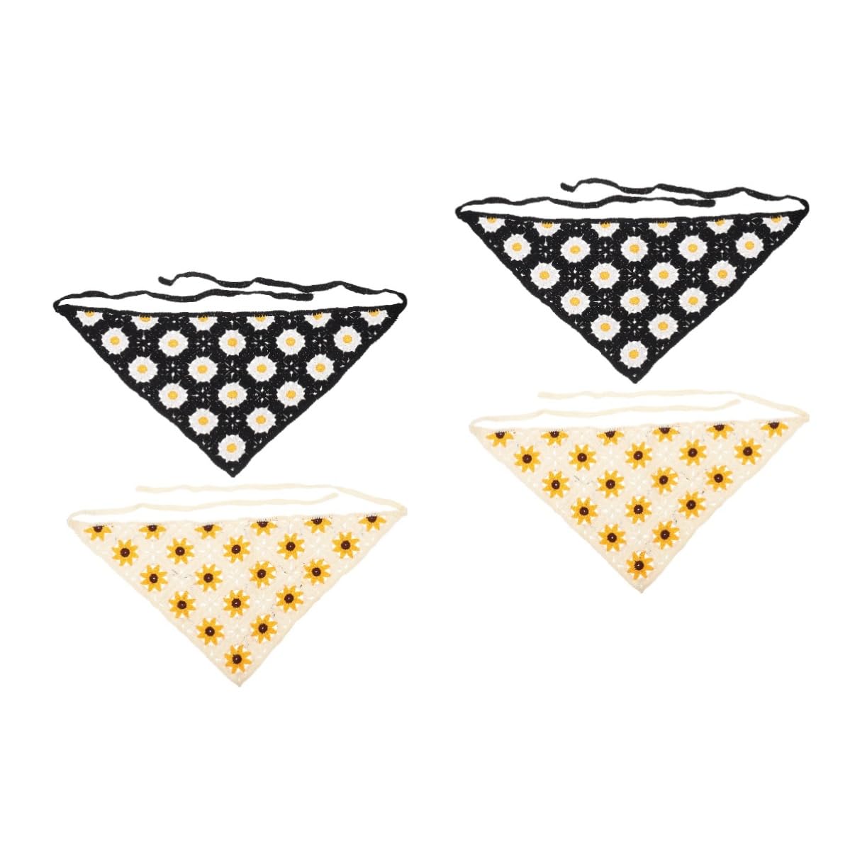 Beavorty 4 Pz per ago per all'uncinetto pañuelos para mujer uncinetti turbante per donna fasce per bandana da donna elastico sciarpa cinghia