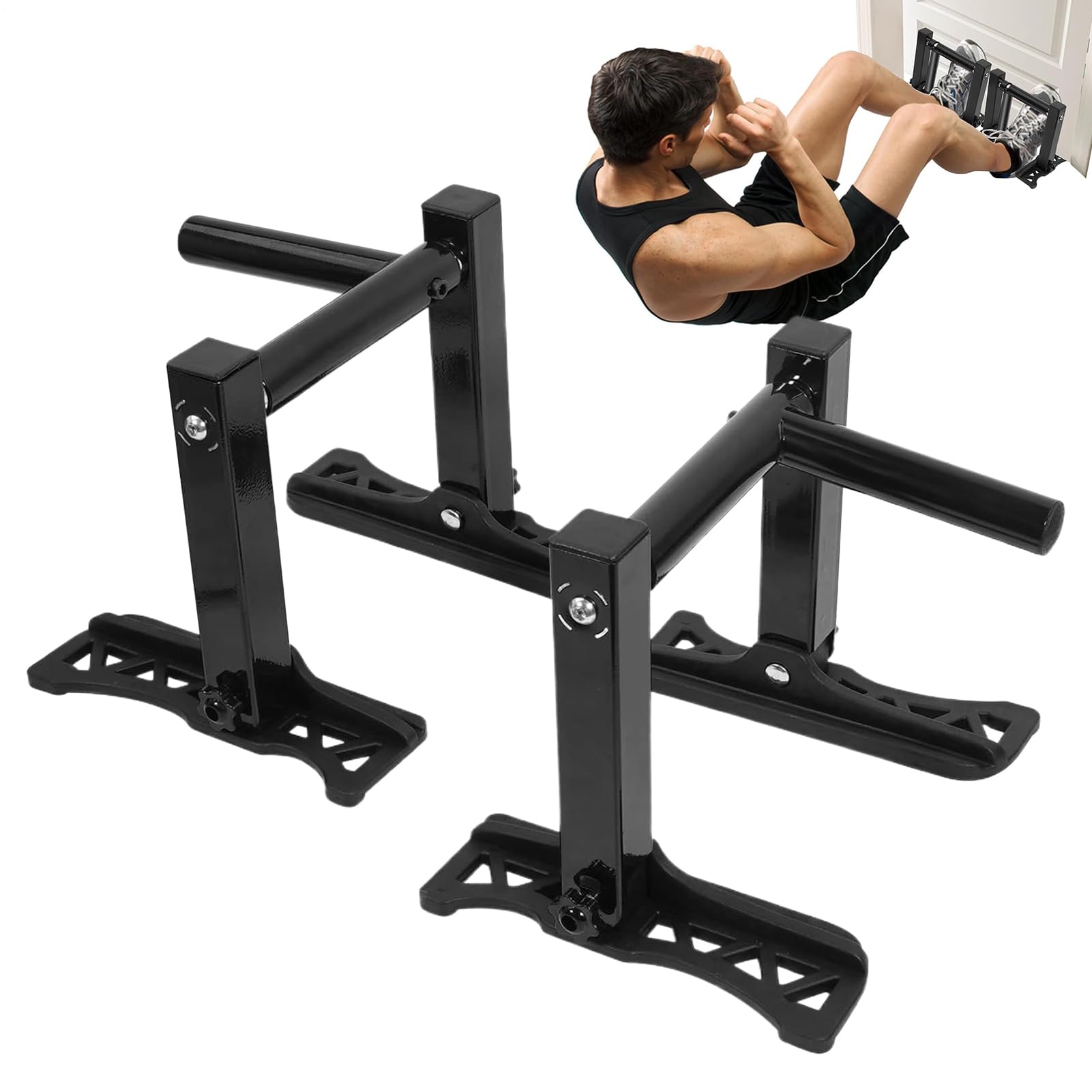 Barra da Porta per Trazioni Maniglie regolabili per allenamento core con | Barre Da Trazioni Heavy Duty Per Allenamento Di In Palestra Domestica Allenamento Di In Palestra Domesti