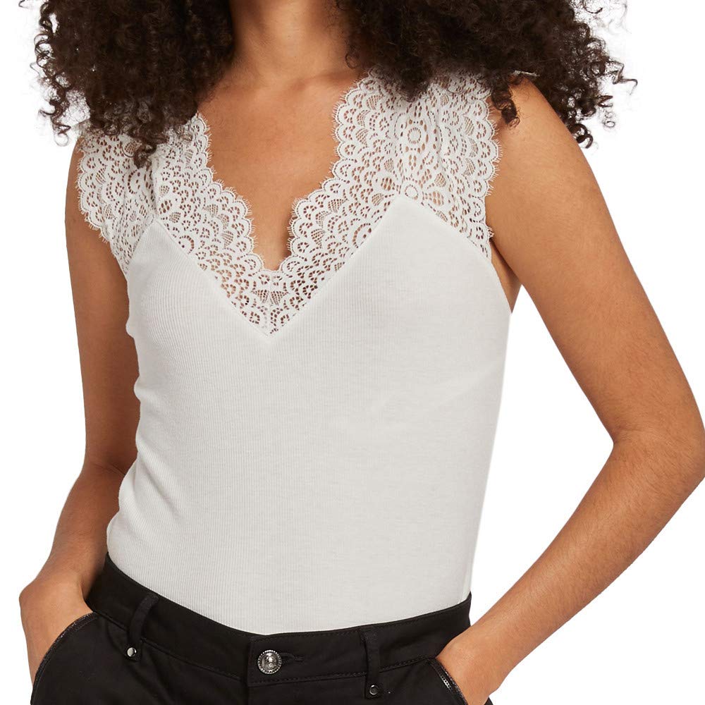 Morgan 202-dena.n Women's Camisole Top, Ecru, UK 10-12