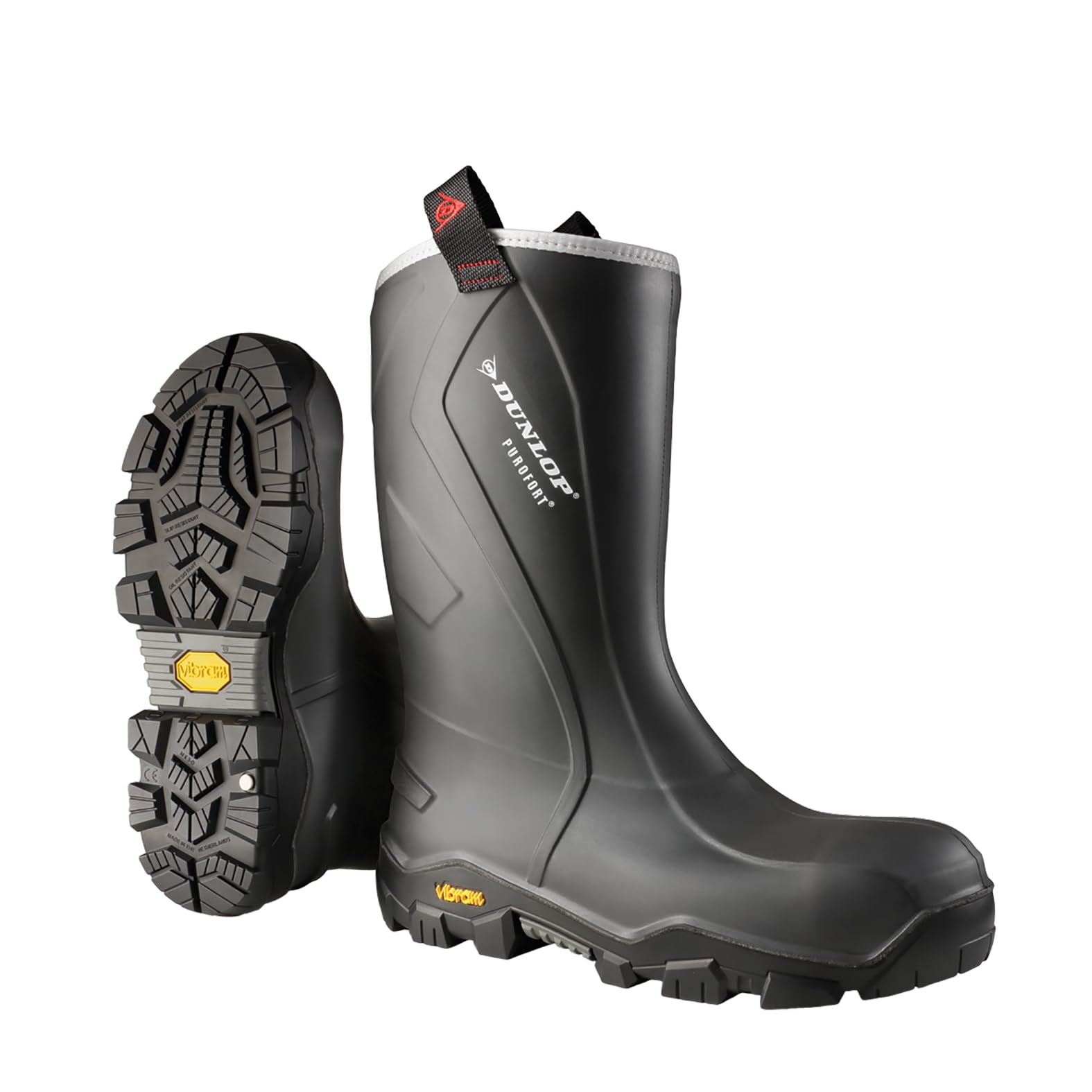 Dunlop Protective Footwear Purofort+ Reliance Full Safety With Vibram Sole Unisex Adulto Stivali Di Gomma, Nero 43 Eu-image