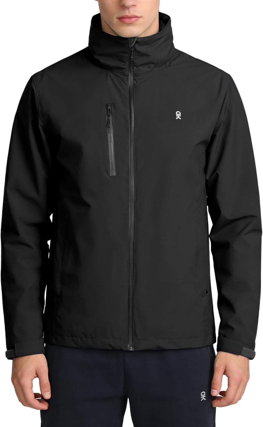 Little Donkey Andy Mens Waterproof Rain Jacket Lightweight Windbreaker Hooded Jacket Packable Raincoat for Outdoor Hiking