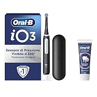 Oral-B Spazzolino Elettrico Ricaricabile iO 3 Nero, 1 Spazzolino Elettrico