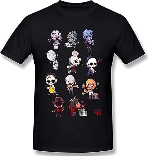 Dead by Daylight Cotton Fashion Casual Pattern T-Shirt Unisex Gift Men's Black Tees L
