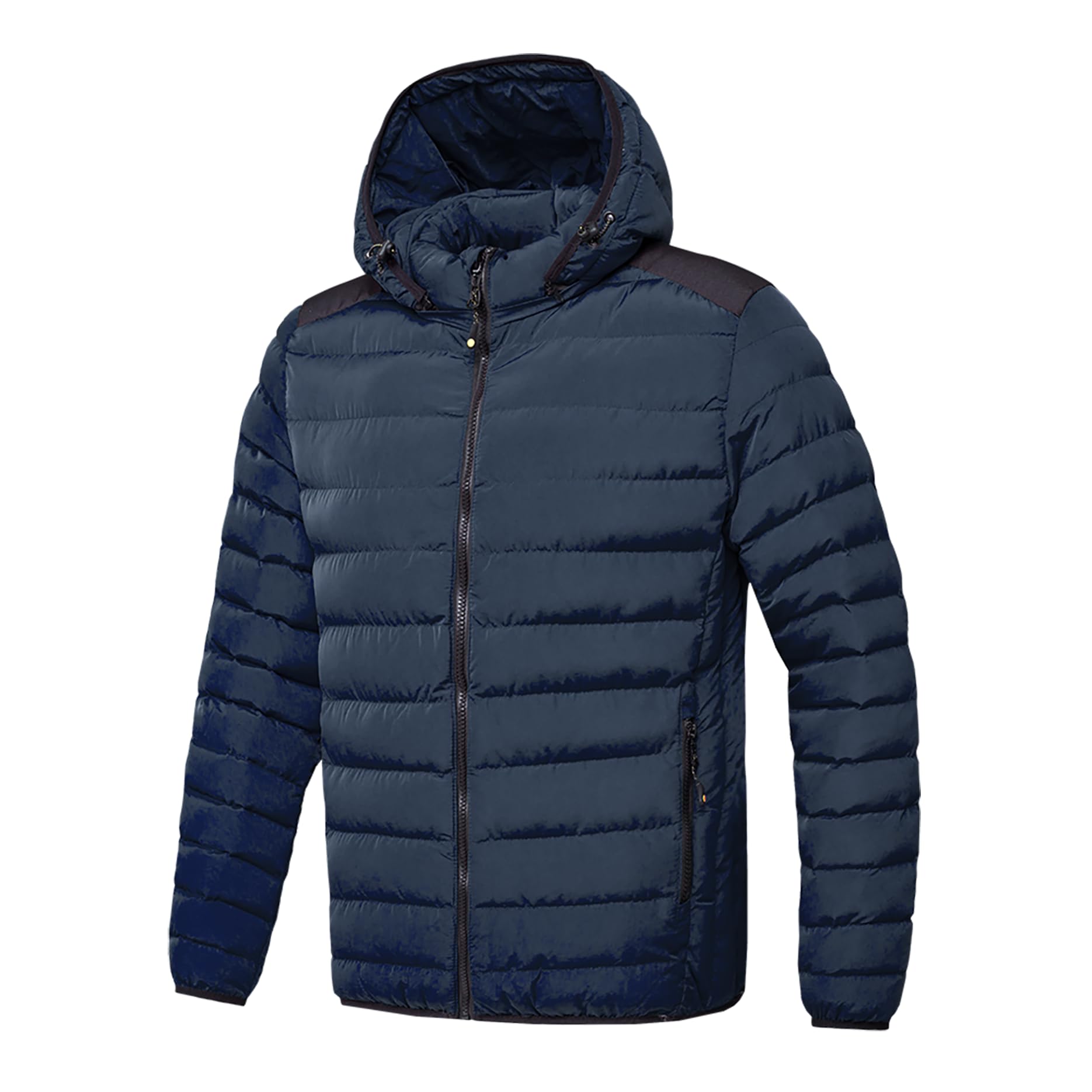 TONY BACKER Giubbotto Invernale Uomo Antivento con Cappuccio Rimovibile Regolabile e Tasche Interne ed Esterne Caldo Morbido Resistente L1202