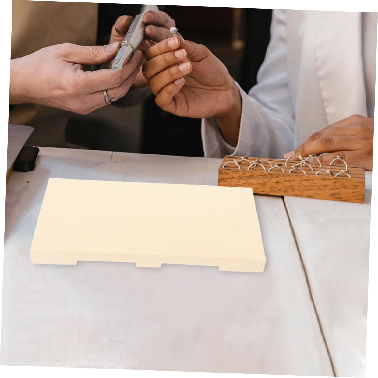 Generic 2 Szt Lutowanie Cegieł Narzędzie Lutowanie Deska Biżuteria Odlewanie Deska Wytrzymała Spawalnicza Deska Lutownicze Cegieł Wielokrotnego Użytku Lutowanie Części Do Topienia