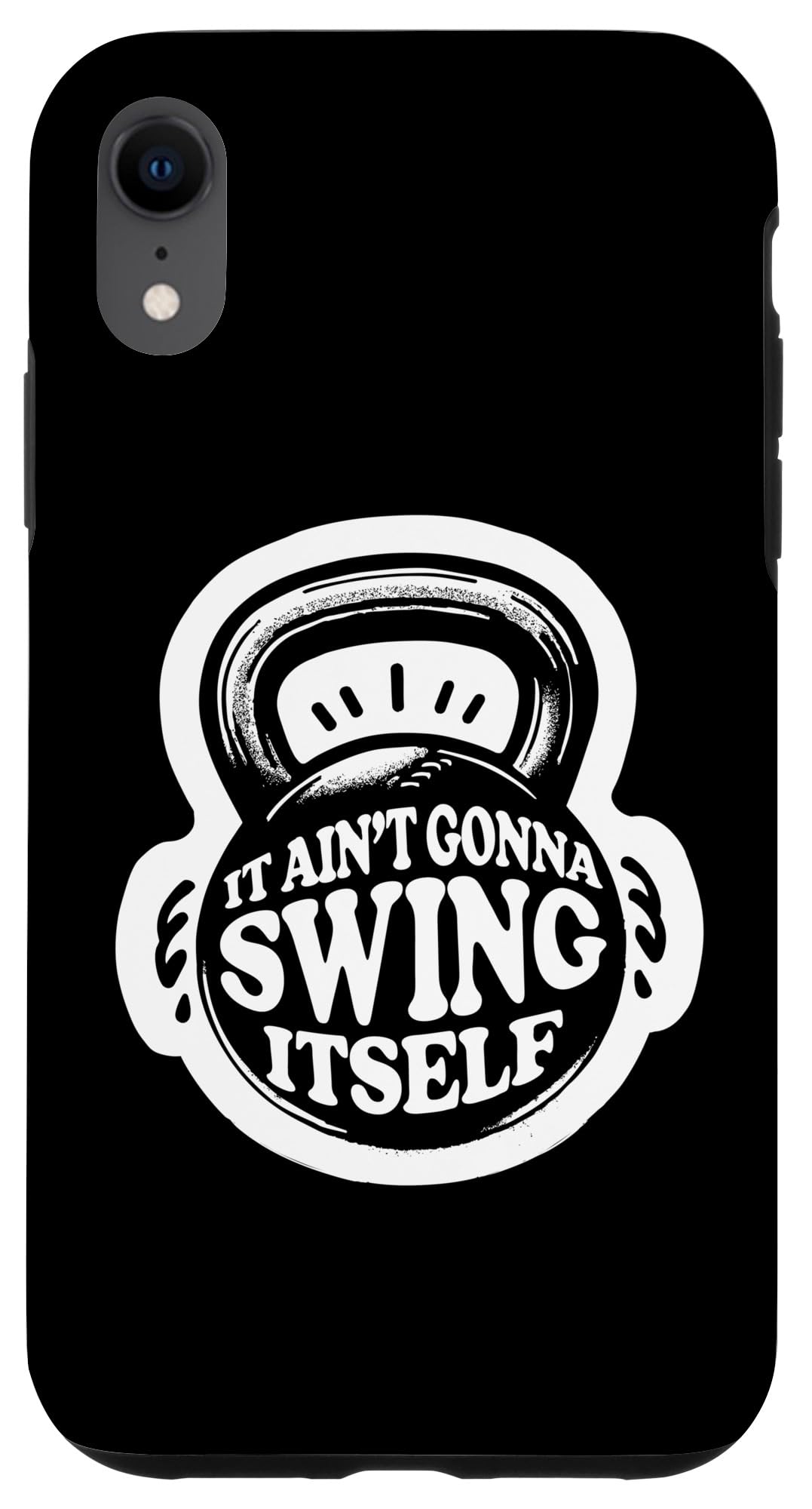 iPhone XR Motivational Kettlebell Workout Quote Fitness Gym Case