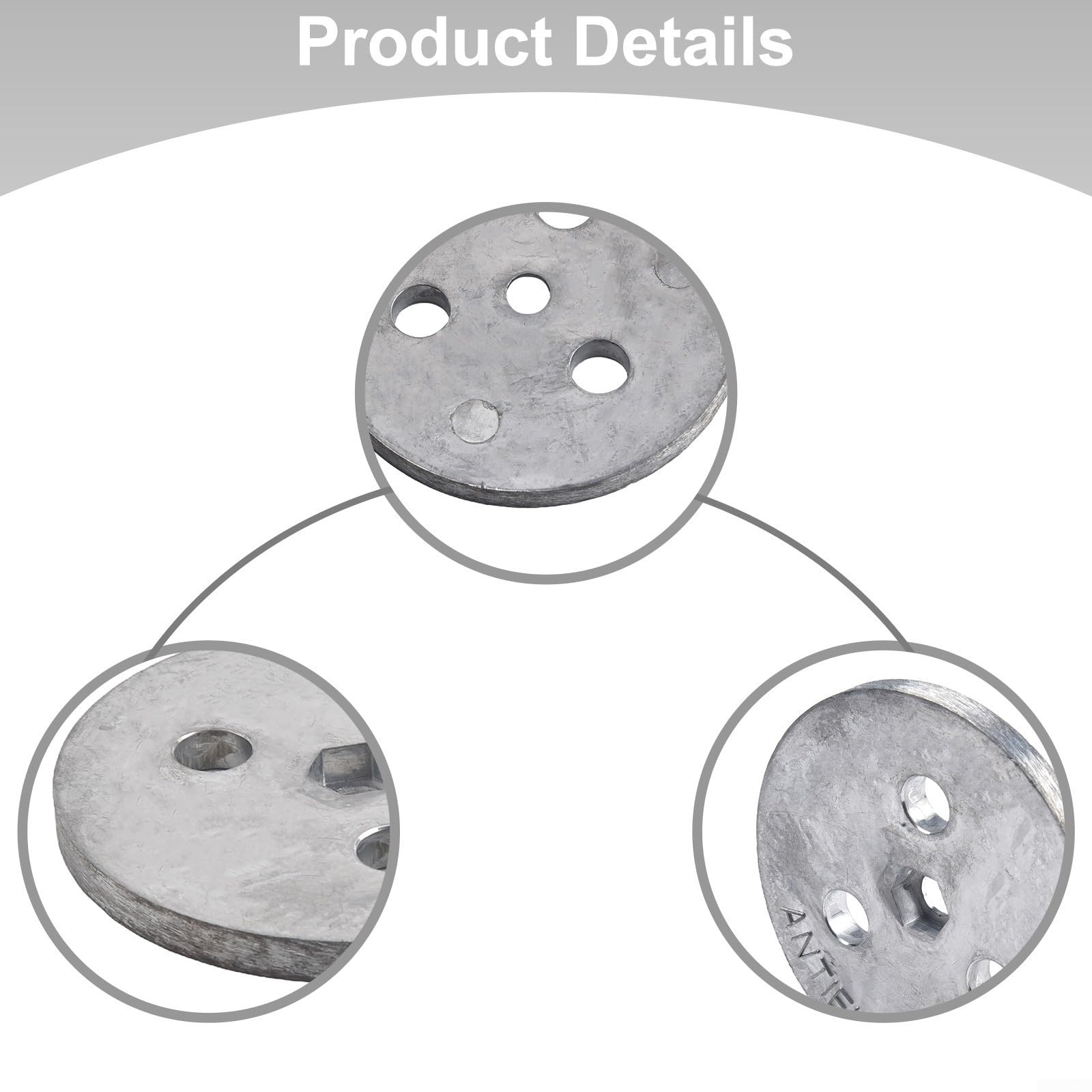 Helilyco Anodo di Zinco Piastra per Cestello Skimmer Pool Combatte
