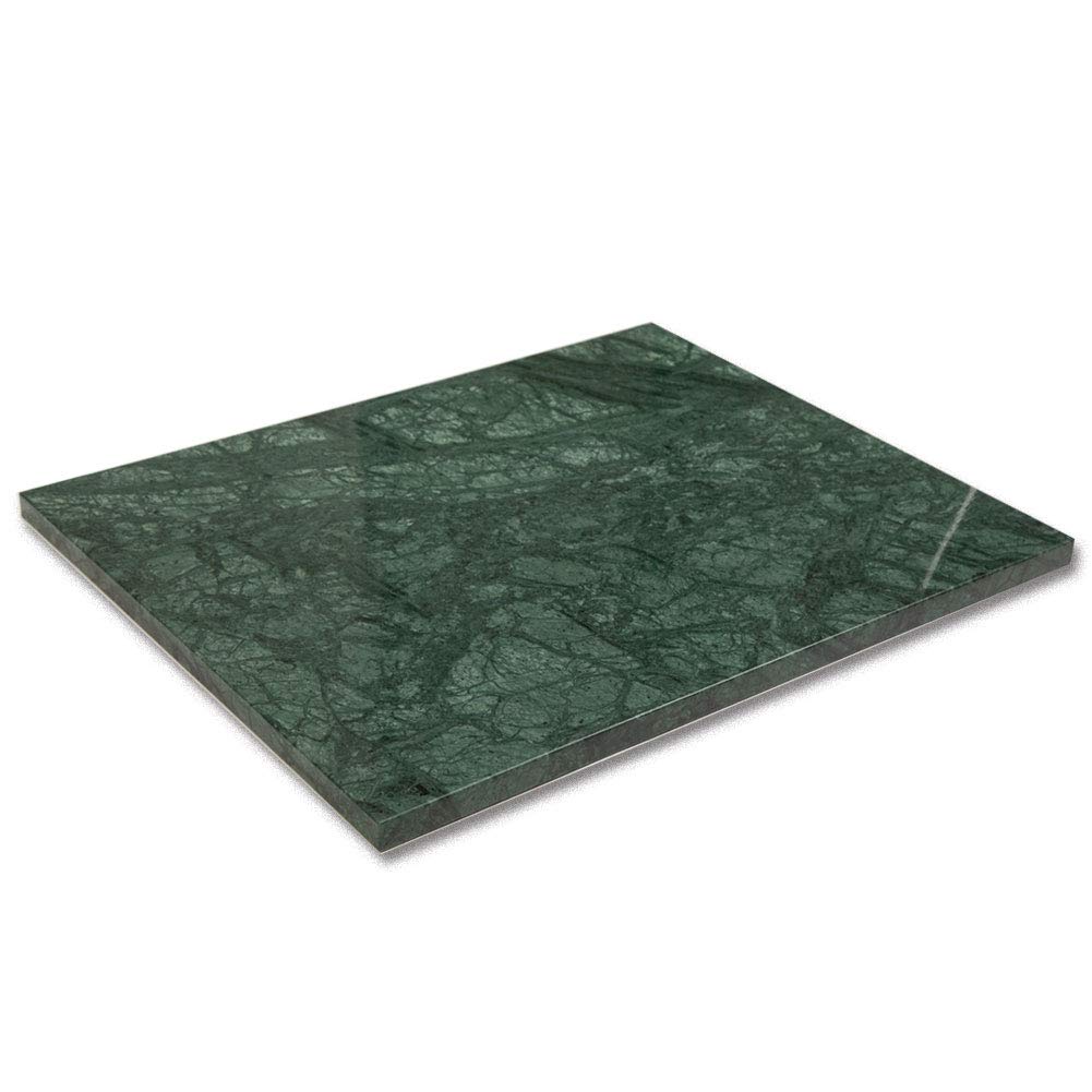 Diflart Natural Marble Stone Cutting Board for Kitchen, 16x20 Inch, Green, Marble Slab Pastry Board Large for Cheese, Serving, Baking, Pack of 1 Piece