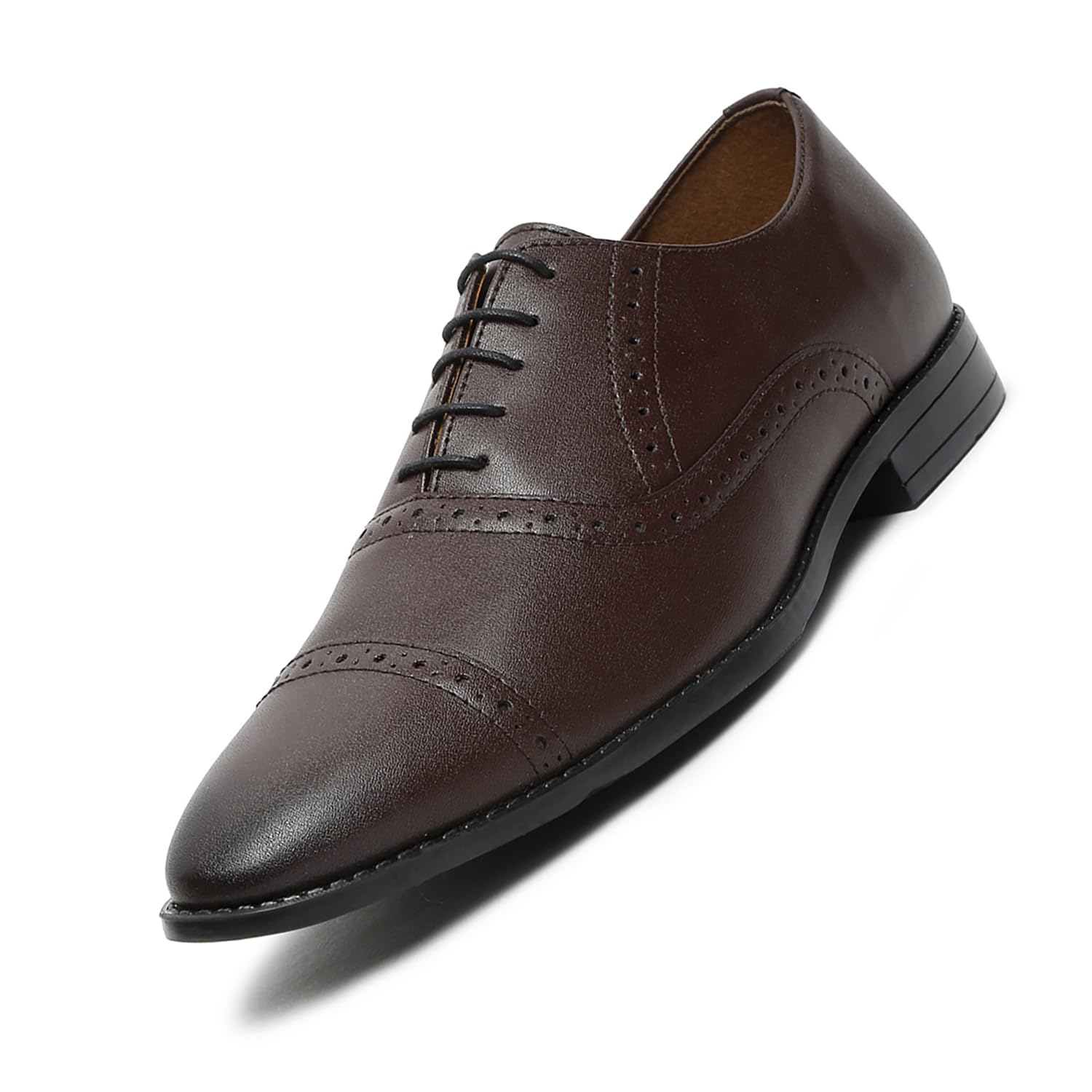 LOUIS STITCH Mens Formal Lace-up Oxford Shoes for Men | Solid Design | Ideal for Formal, Business Casual, and Parties | Brunette Brown, Size UK 6 (LSRG_OX-BB) (B0BYNF2LXX) Amazon Price History, Amazon Price Tracker