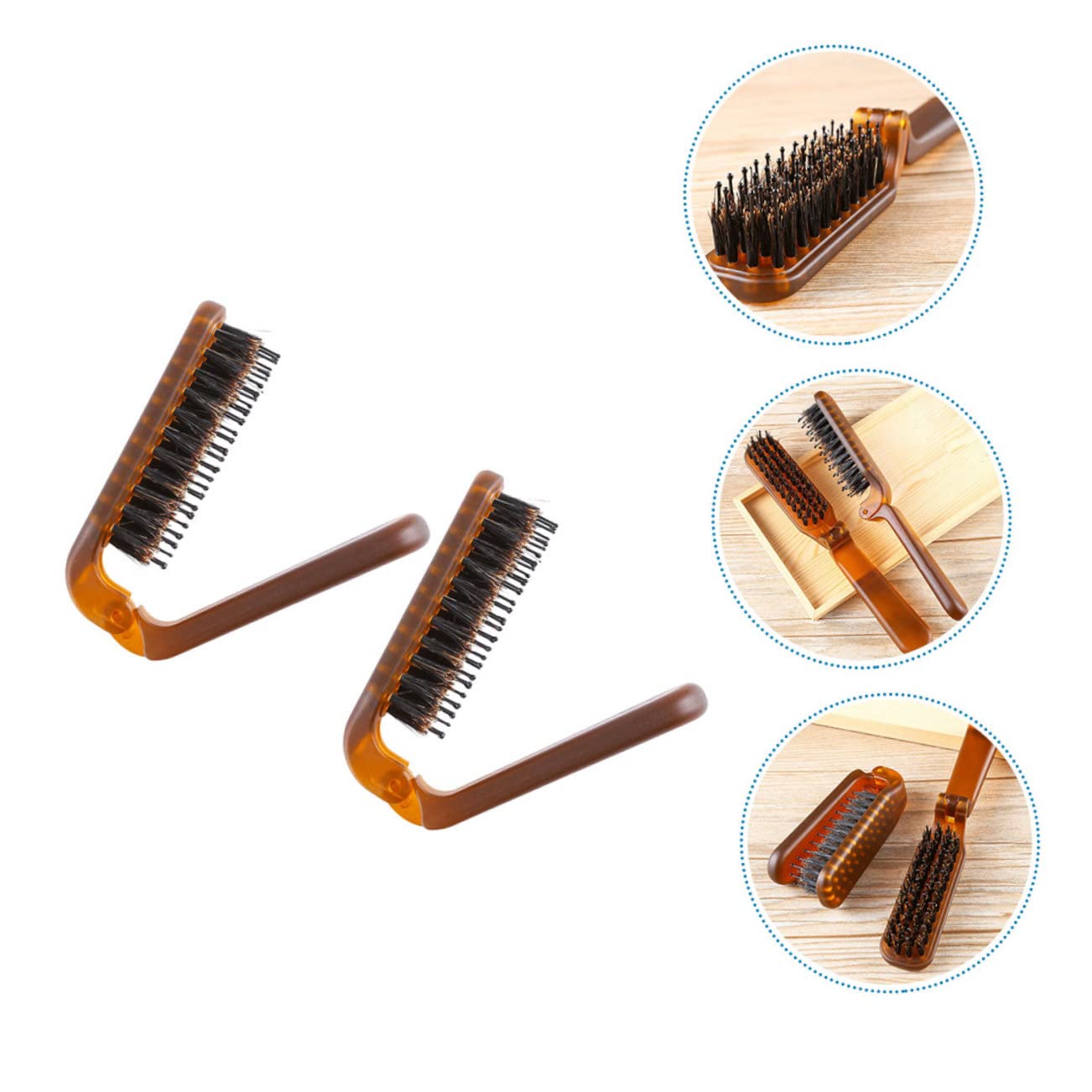 MAGICLULU 5sets Haarbürste Styling Kamm Haarglätter Für Frauen Reisekamm Borsten Haarbürste 2 Stücke * 5