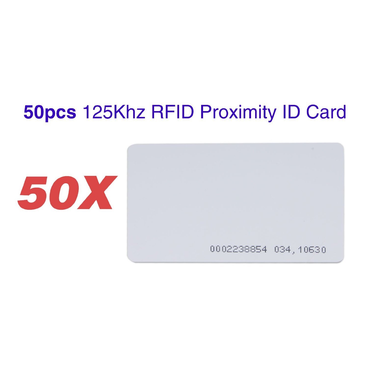 Generic senza 125 kHz EM4100 RFID ID Smart Entry accesso carta (confezione da 50)