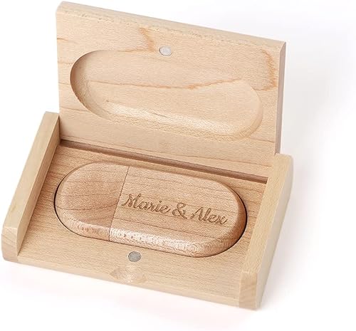 Miniatura 3 de Disco U personalizado personalizado 2G, 8G, 16G, 32G, 64G, logotipo conmemorativo de madera, regalo personal, fiesta de boda (2G, arce)