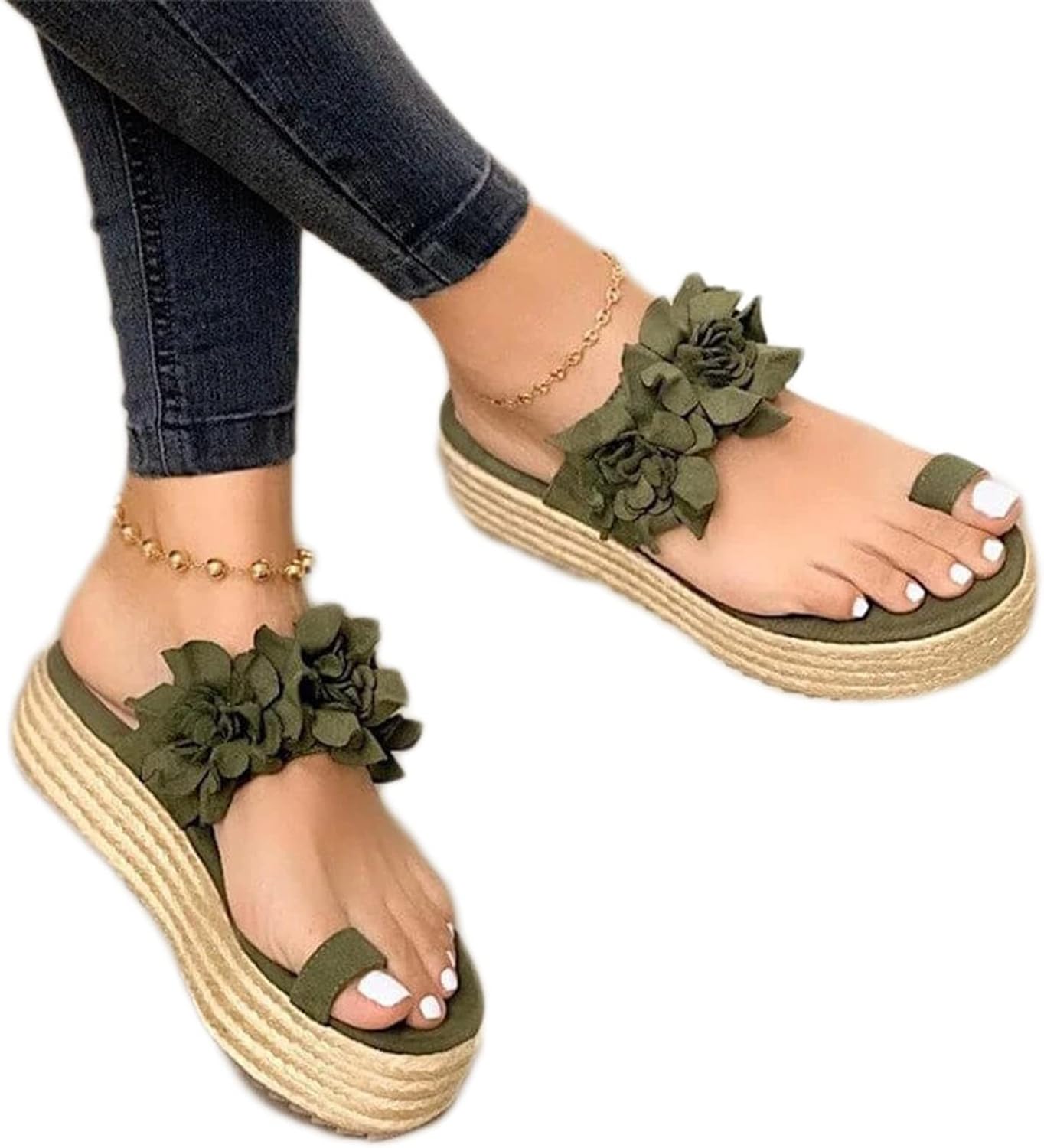 Stylish Summer Womens Orthopedic Platform Sandals,Casual Comfy Bunion Corrector Slippers,Lightweight Breathable Travel Beach Flip Flops,for Arch of Foot/Plantar Fasciitis ( Color : Gray , Size : 8 )