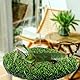 CQJ Reptilien-Hängematten-Schaukel-Hängebett, PP-Graspolster, tragbarer Vogelschaukel, Ständer, natürliche Schaukel, Hängebett für Bartdrachen, Leopard, Gecko, Eidechse, Vögel, Papageien (rund)