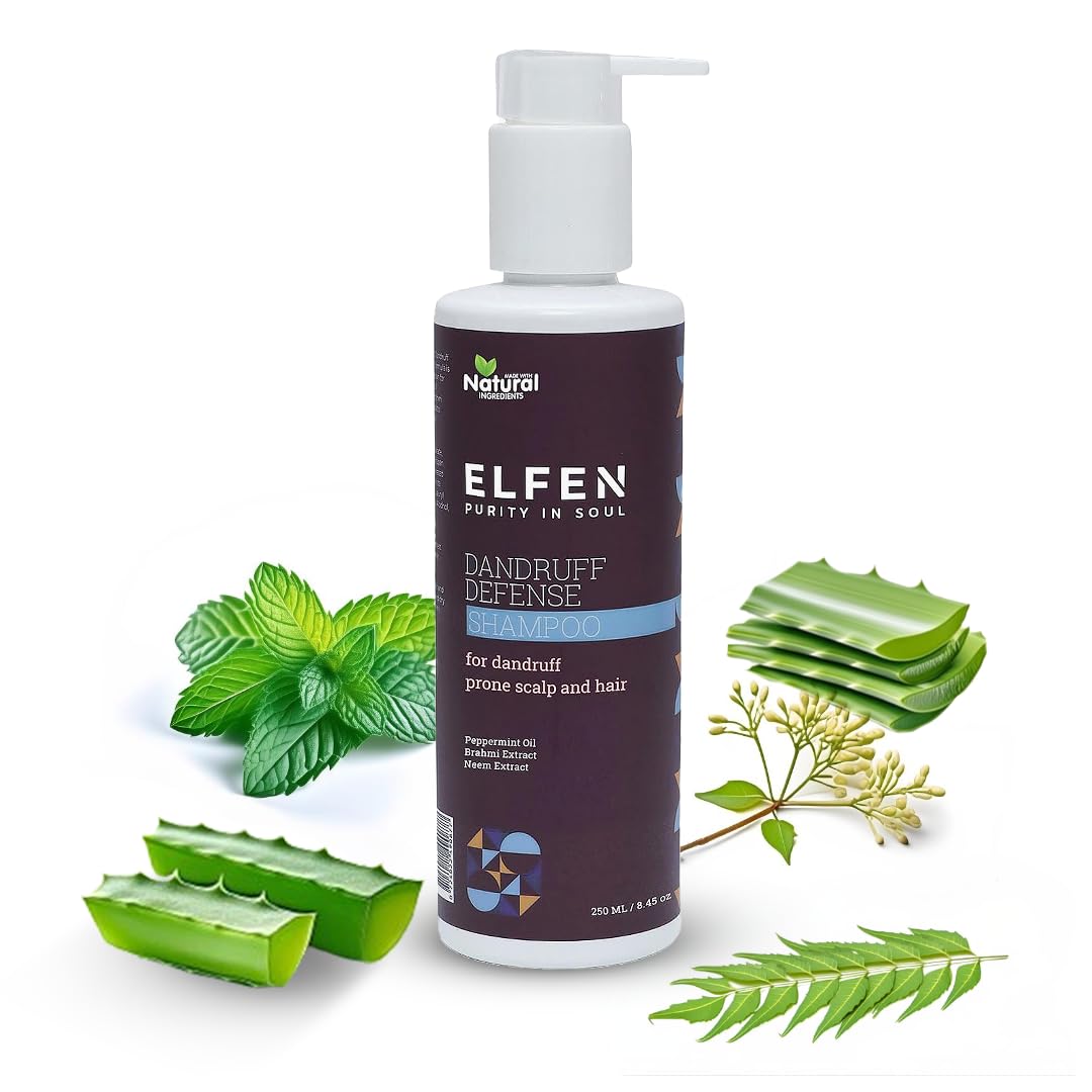 Elfen Anti-Dandruff Control Shampoo - 250ml | Effective Formula for Flake-Free Hair & Scalp Care | Nourishing & Soothing Ingredients