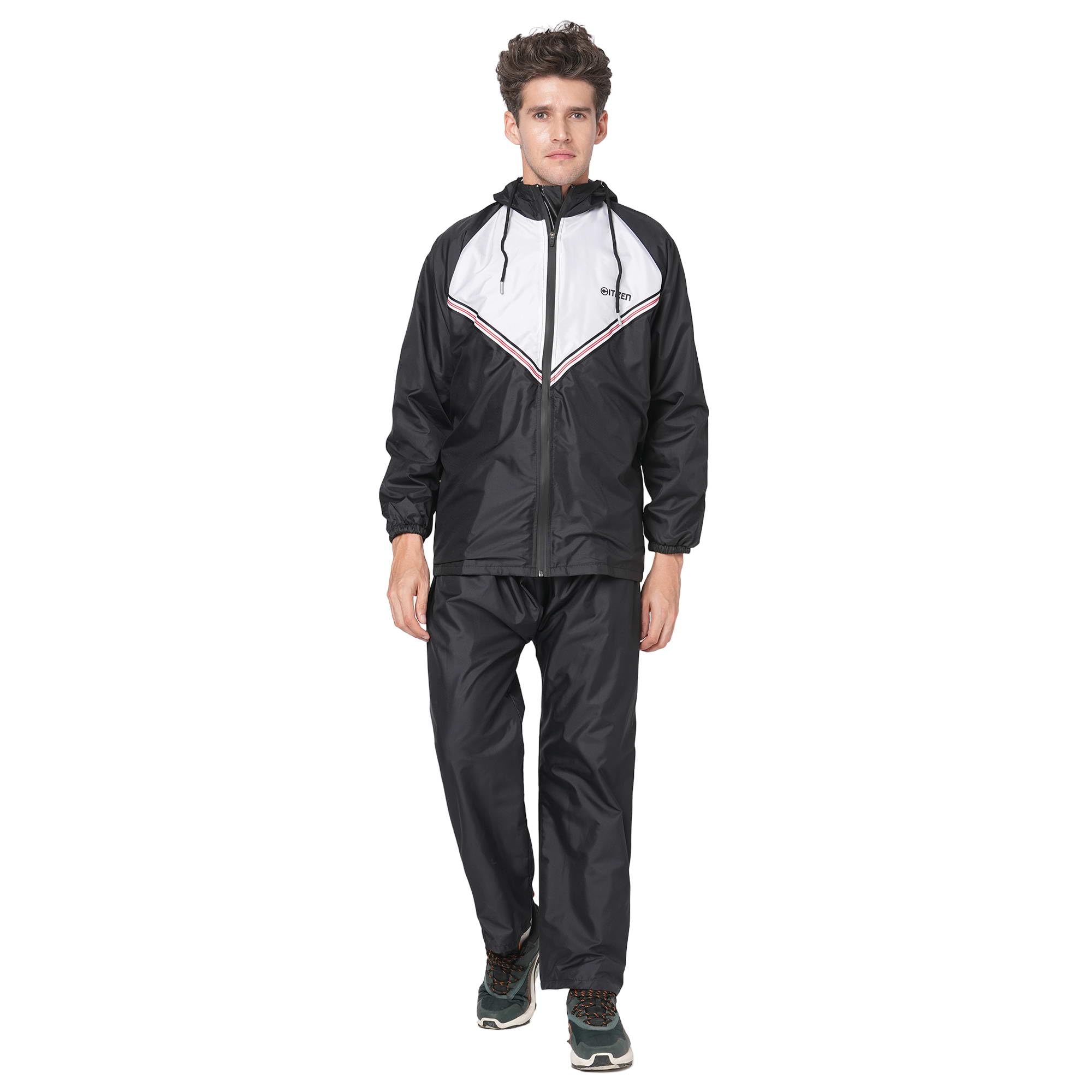 Hooded Raincoat for Men Women Waterproof for Bike Riders 180T Micro Fabric Lightweight Stylish Sealed Hood, Large Pockets, Heavy-Duty Zippers Rainwear with Carry Pouch-CR021-image-31