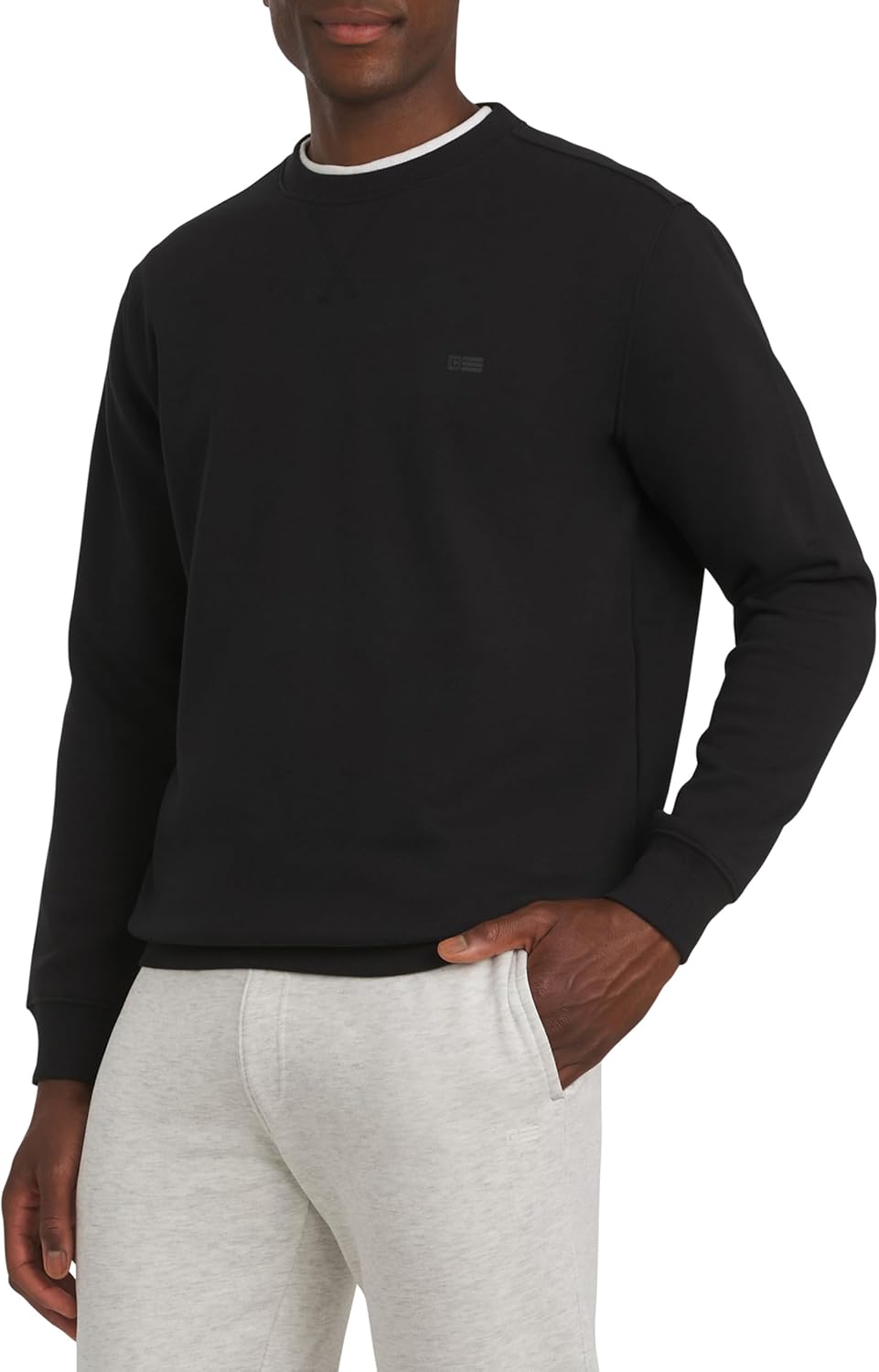 Chaps Men's Everyday Classic Casual Long Sleeve Super Soft Fleece Midweight Crewneck Sweater (S-2XL)