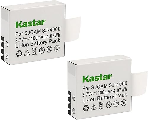 Miniatura 4 de Kastar Paquete de 1 batería de repuesto para SJCAM SJ6000, SJCAM SJ7000, SJCAM SJ8000, SJCAM SJ9000, Pruveeo DV200 cámara de acción deportiva