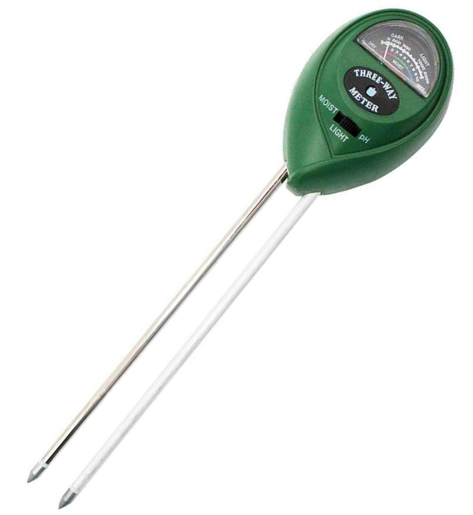 Konvio Neer Solar Soil Plant Care 3 In 1 Water Moisture Hydroponic Plants Soil Sensor Ph Light Meter, Acidity Tester (No battery required)