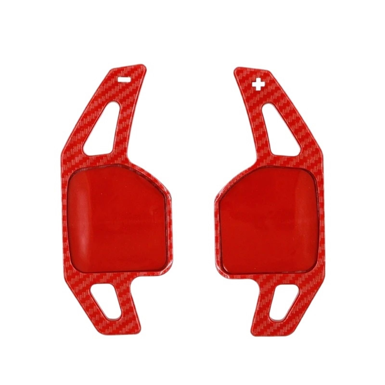 Immlsx Carbon Red Car Shift Paddle For A4 For A8 For A5 For A6 S5 S6 For Q5 For Q7 Rs6 Tt Car Sports Steering Wheel Shift Paddle Shifter Abs Carbon Fiber Gear Shifter Paddles(Carbon Red)
