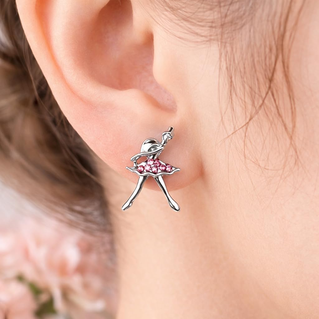 Sportybella Dance Earrings, Ballerina Jewelry, for Dancers, Dance Recitals, Dance Teams & Dance Teachers