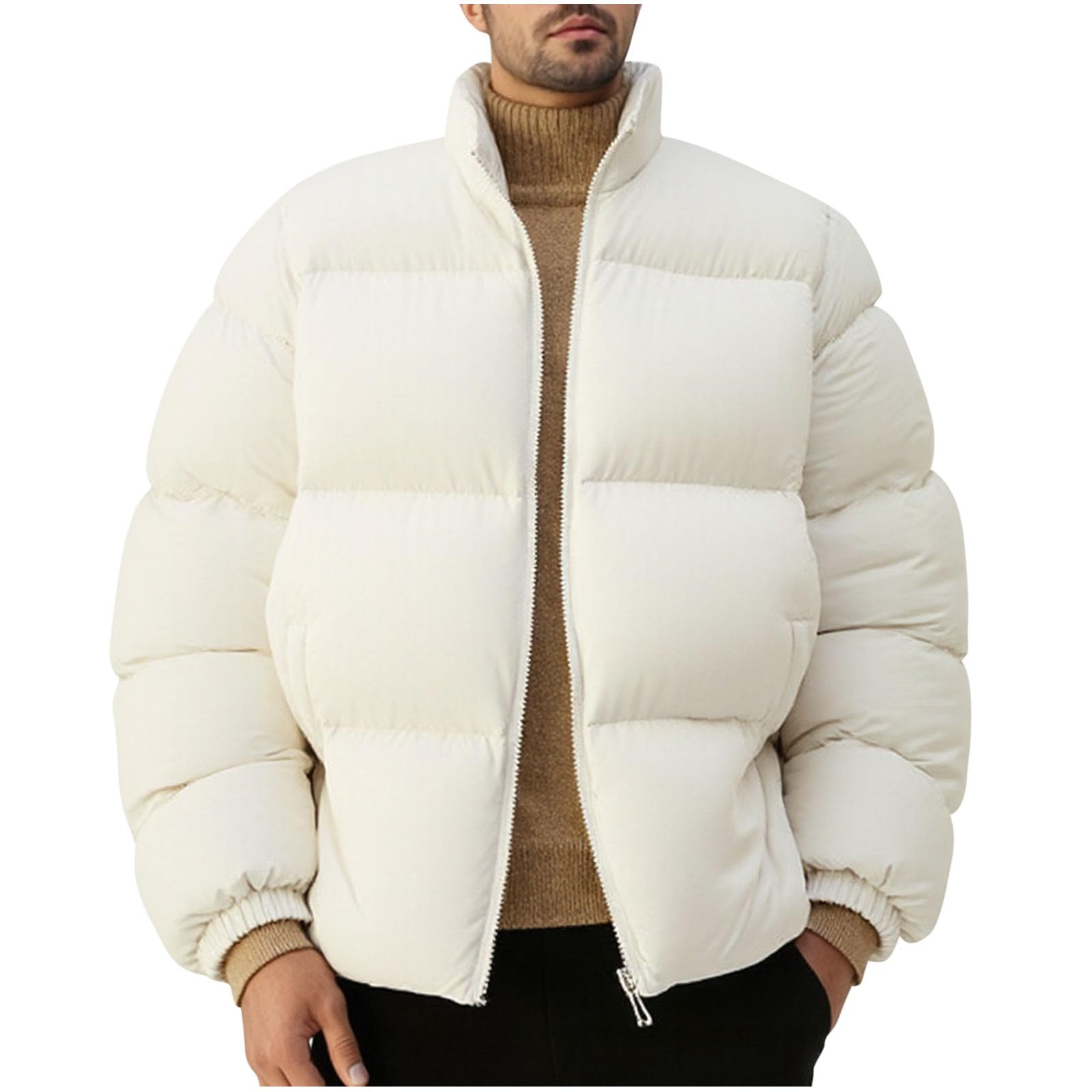 Winterjacke Herren Outdoorjacke Warme Daunenjacke Große Größen Pufferjacke