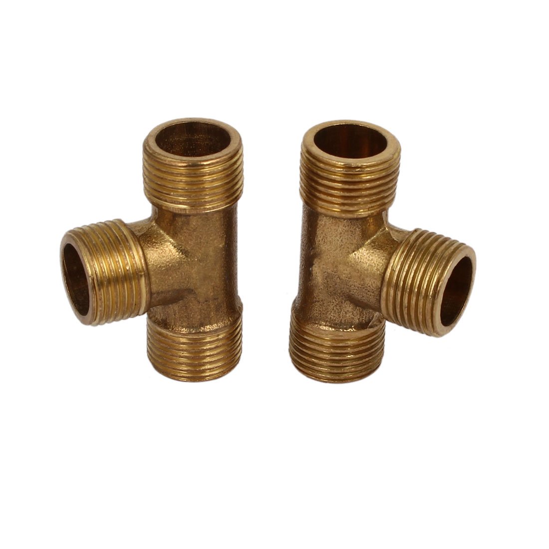 Aexit 3 / 8BSP maschio filetto in ottone T forma tubo raccordo connettori connettori 8 pezzi ID: 300586