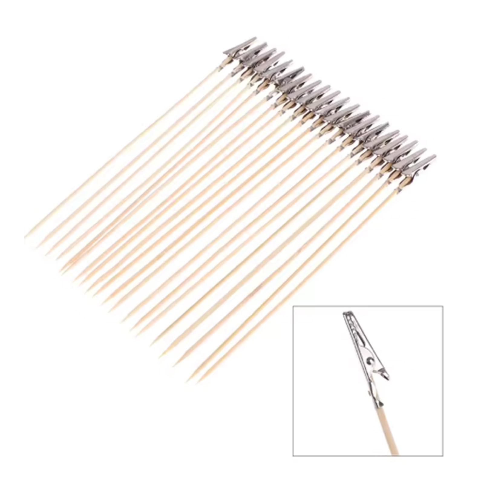 Model Painting Tool Set 20pcs Metal Alligator Clip and Base Model Craft Parts for Airbrush