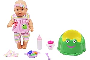 16” New Born Baby Doll Care Set with Training Potty - Dream Collection