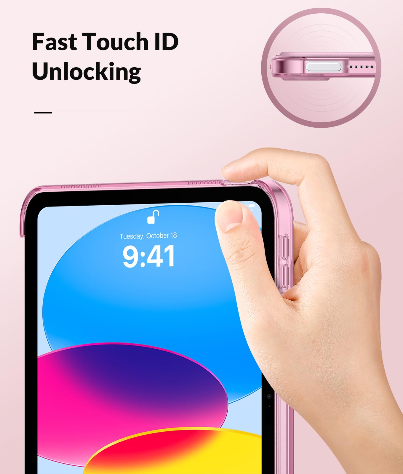 MoKo Case For New IPad (A16) 11th Generation 2025/10th Generation 2022, IPad 11 Inch/10.9 Inch Case With Soft TPU Translucent Frosted Back Cover,Auto - View #4