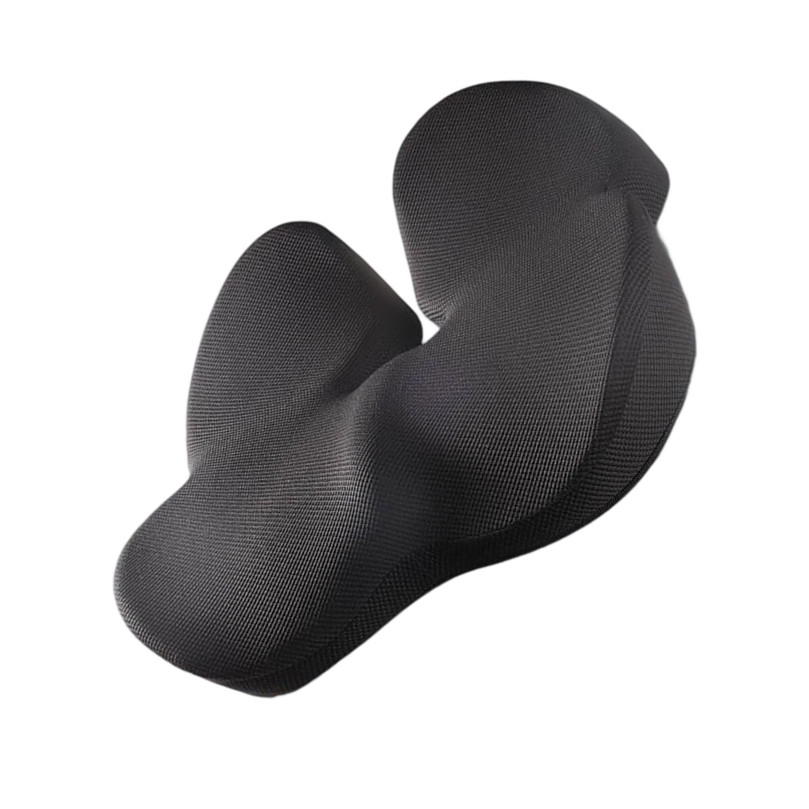 Jazuaiao Contoured Home Chair Pad with Airflows Ventilation Ergonomic Lumbar Cushion for Prolonged Sitting Comfort Ergonomic Chair Cushion with W Shape Design
