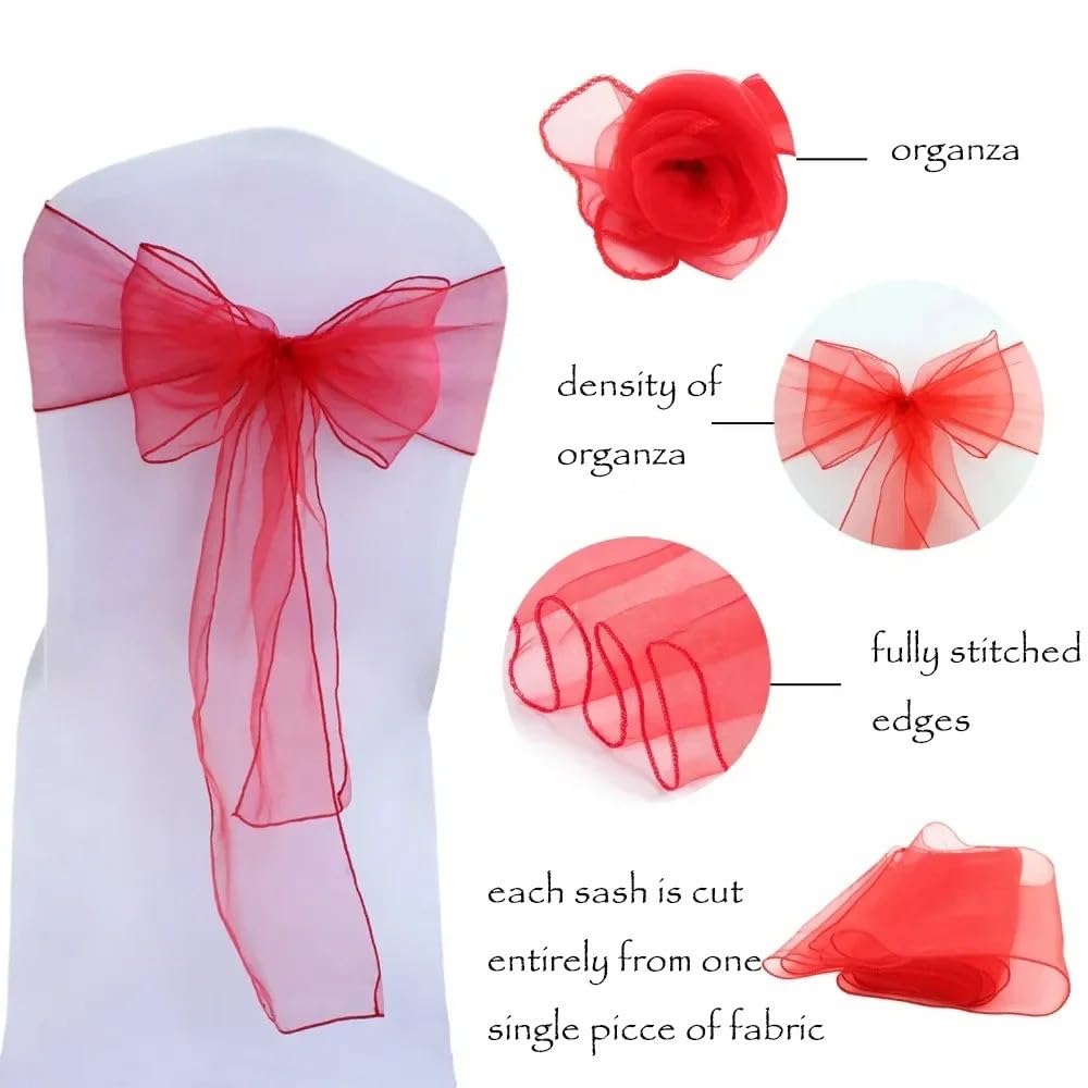 10 Stück 6,69 x 108,26 Zoll Organza-Stuhlschärpen Knotenbänder Stuhlschleifen für Hochzeiten, Partys, Bankette, Veranstaltungen im Landhausstil, grün, 10 Stück