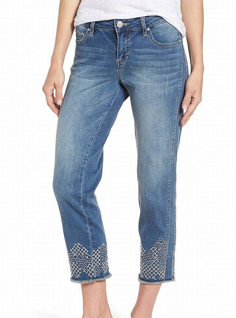 Jag Jeans Women's Logan Straight Ankle Jean in Platinum Denim