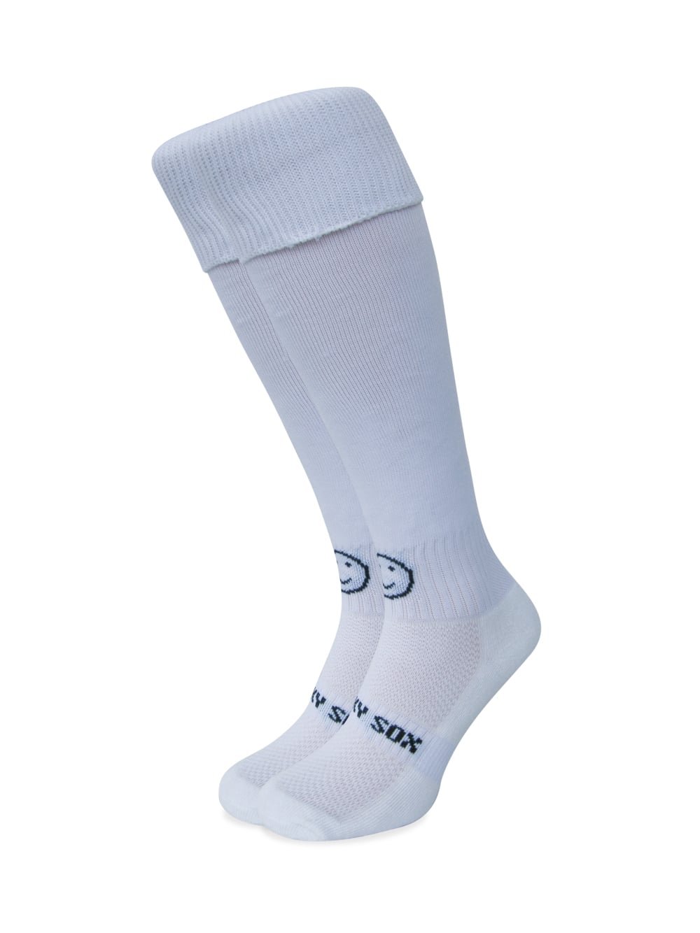 White Knee Length Sports Socks, Rugby, Hockey, Football, Running Socks